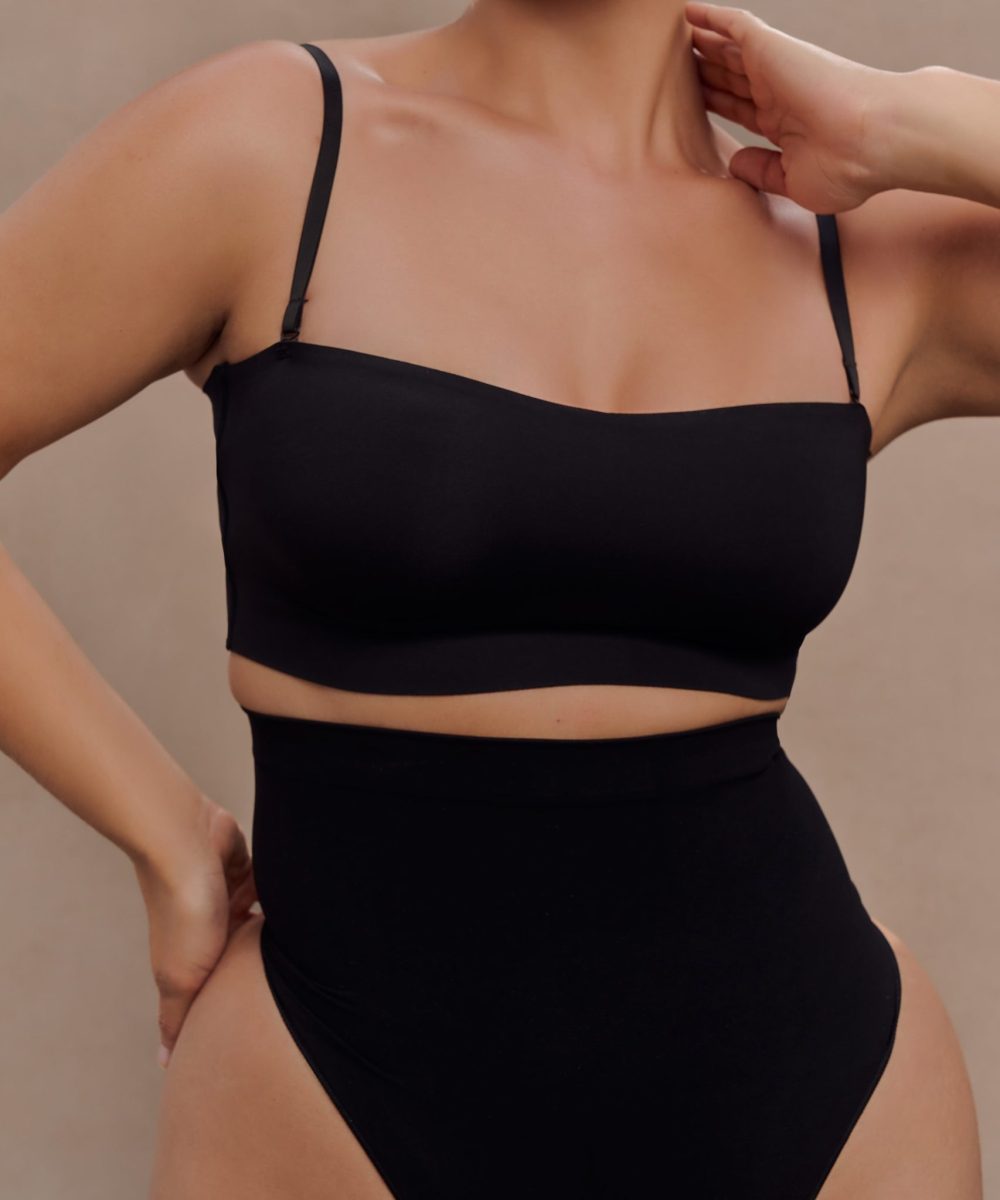 Joanna Strapless Shapewear Bra - Black