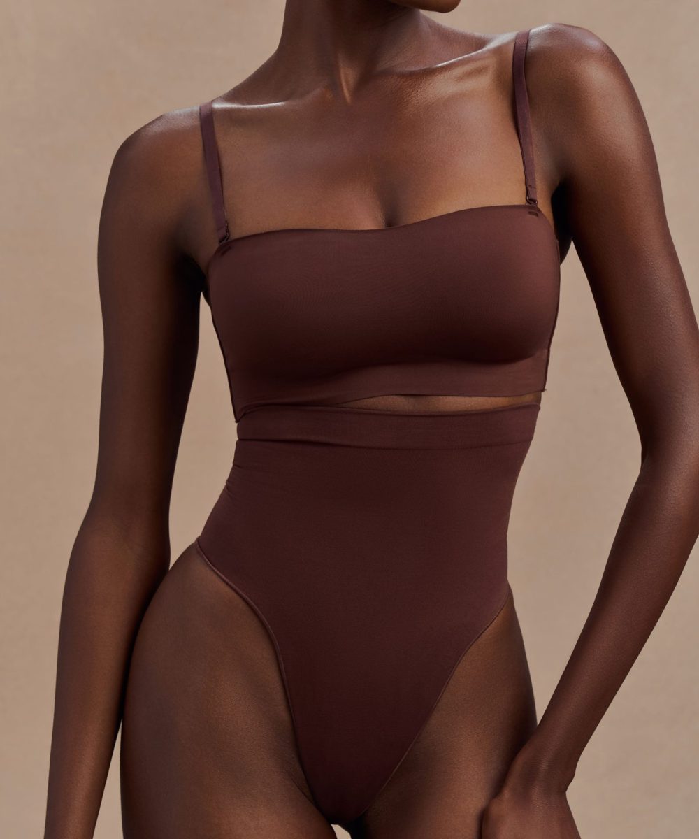 Joanna Strapless Shapewear Bra - Espresso