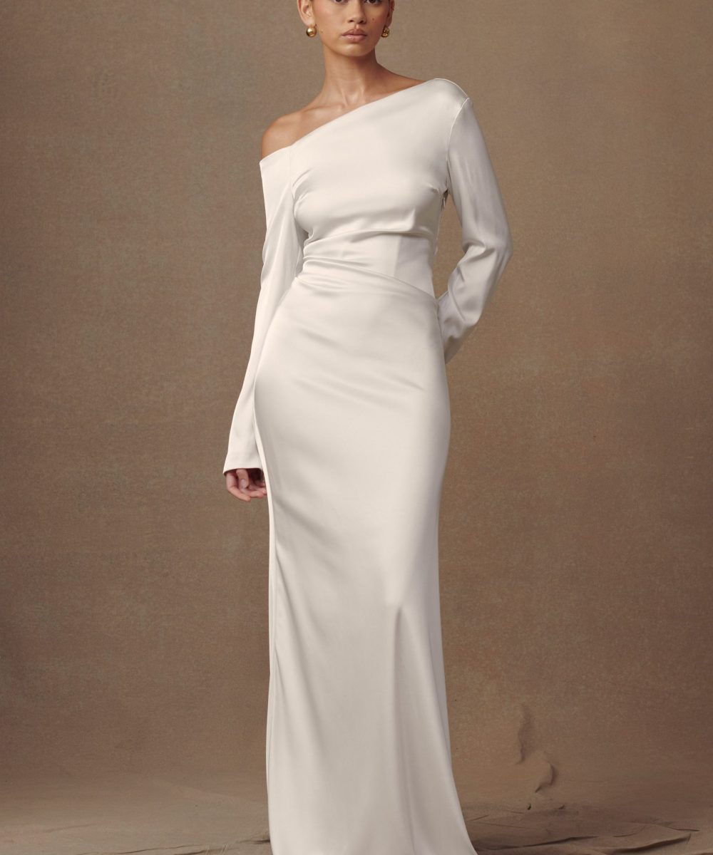 Avery Long Sleeve Maxi Dress - Ivory