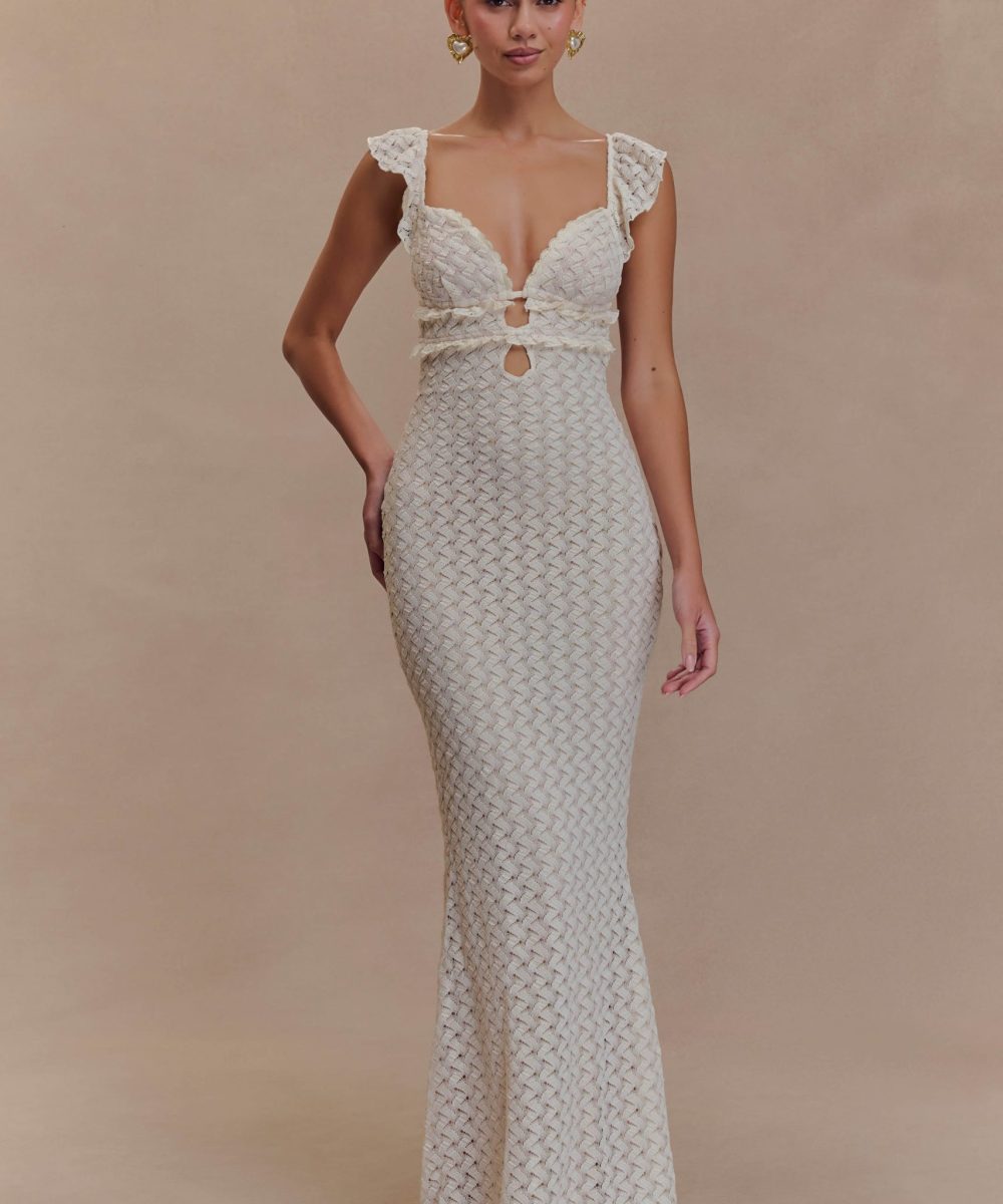 Ezra Lace Maxi Dress - Ivory
