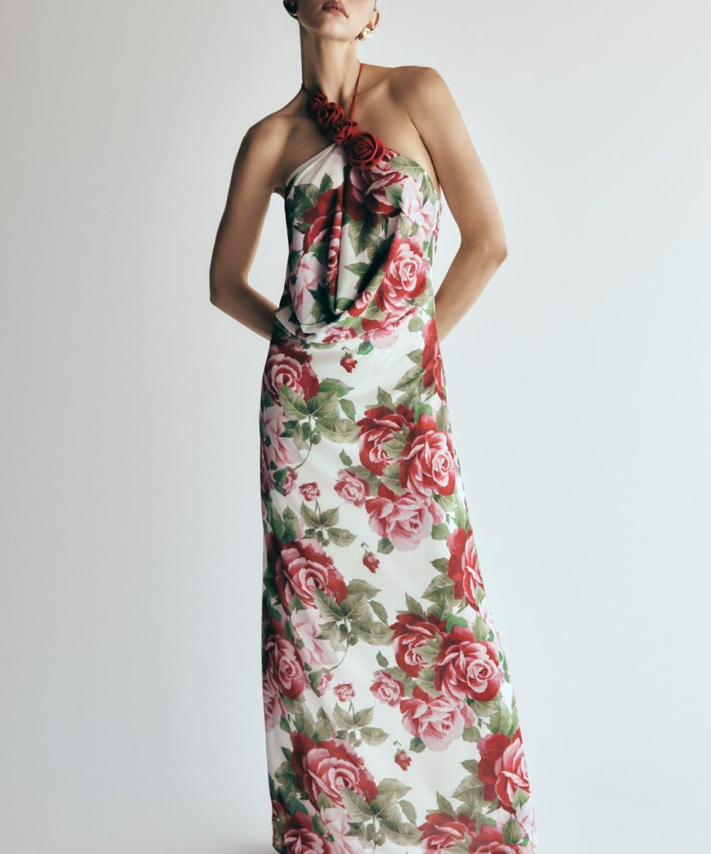 Rosalia Cowl Neck Maxi Dress - Sonia Rose Print