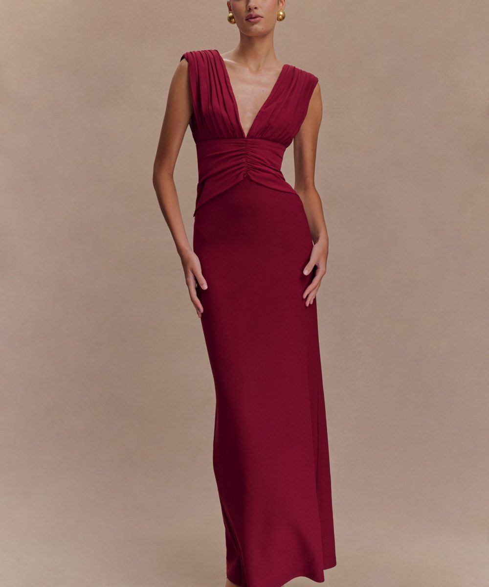 Monique Maxi Dress - Plum