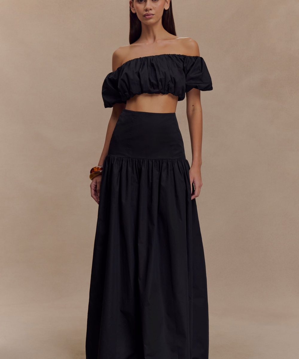 Autumn Maxi Skirt - Black