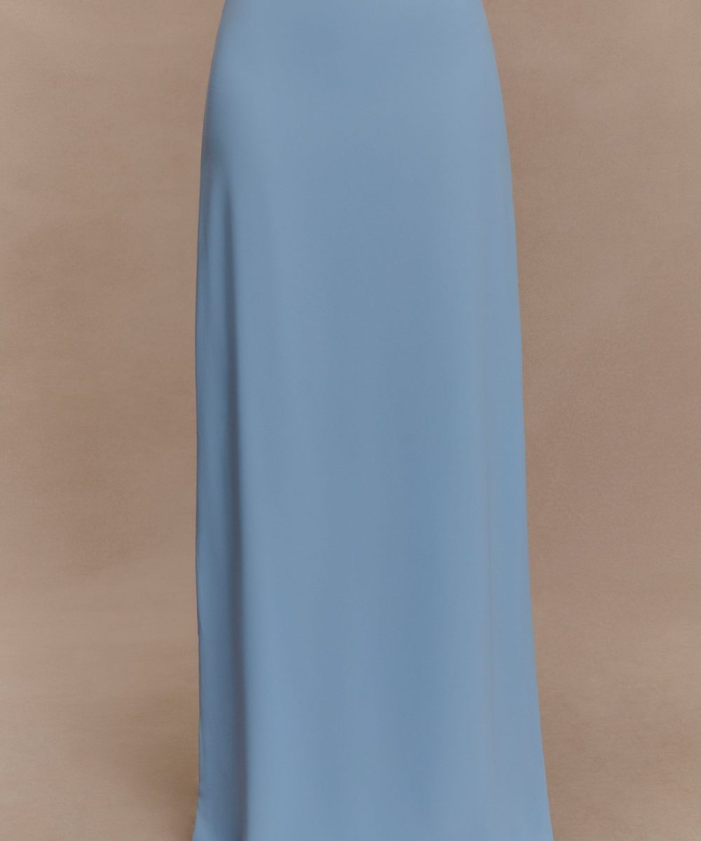 Katalina Chiffon Maxi Skirt - Sky Blue