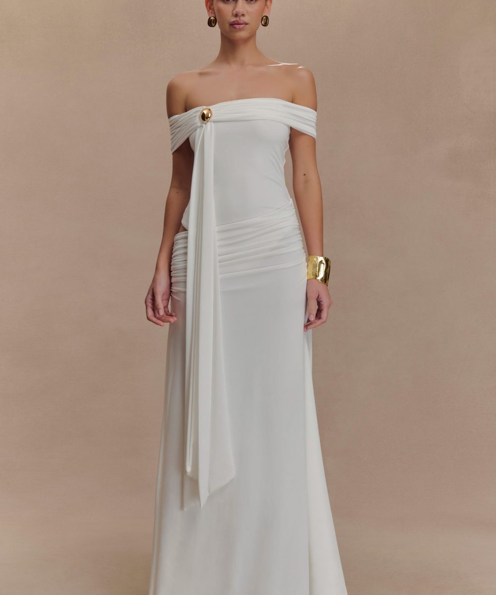 Oliver Slinky Maxi Dress - White
