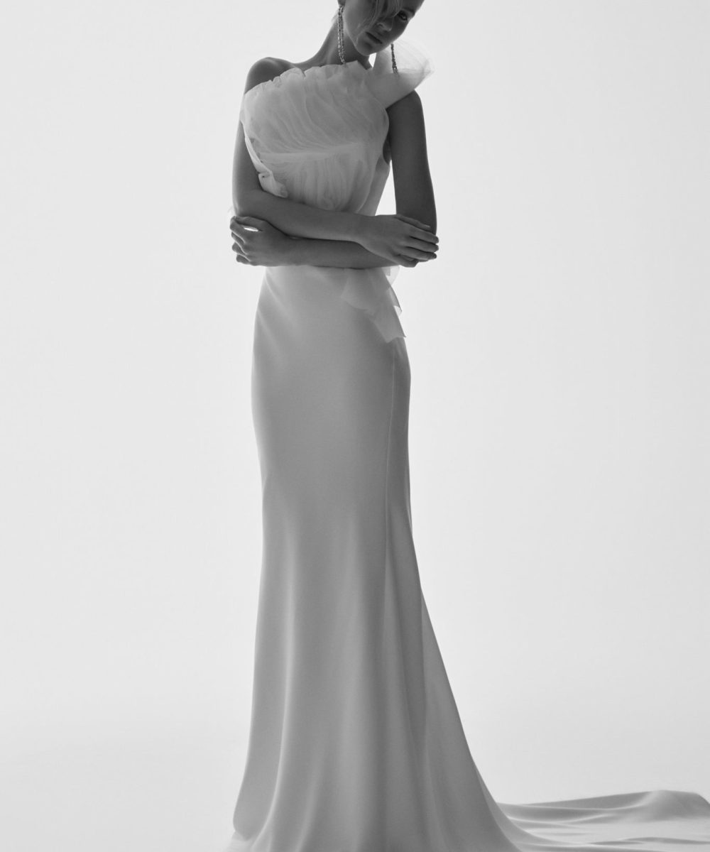 Clara Fishtail Maxi Skirt - White