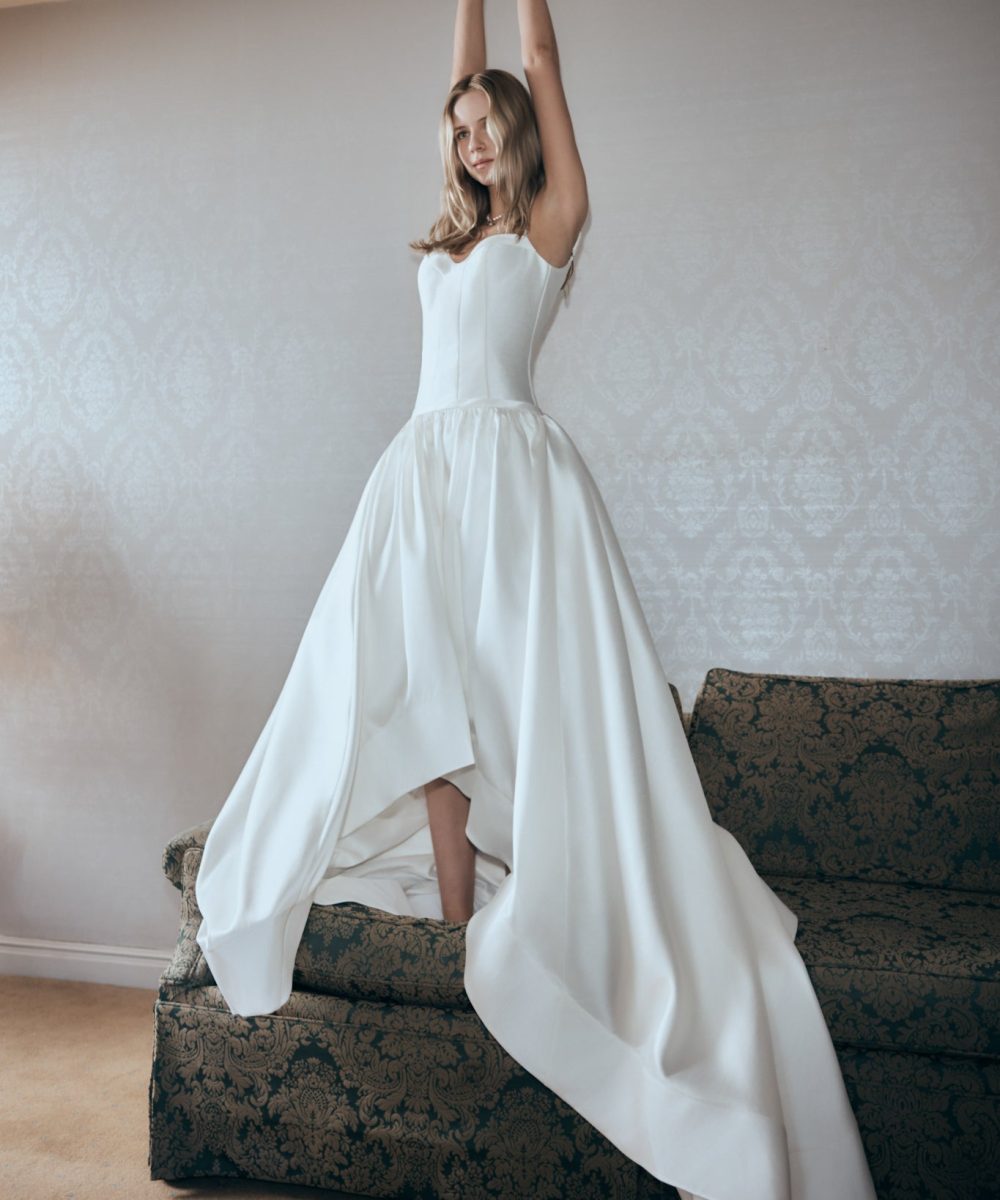 Carol Taffeta Maxi Gown - Ivory