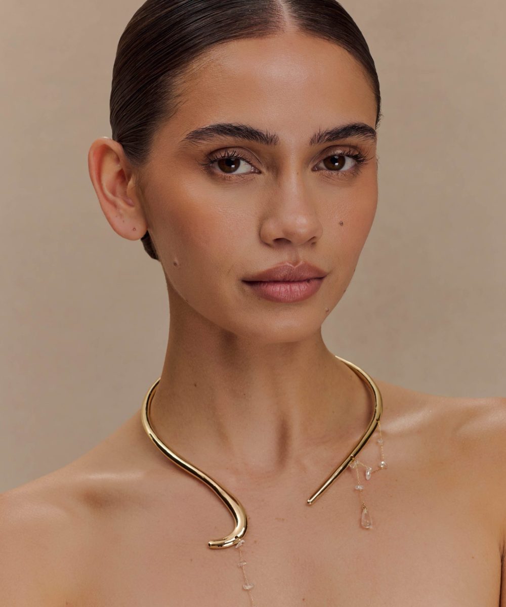 Azura Teardrop Necklace - Gold