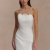 Atenea Satin Mini Dress - White