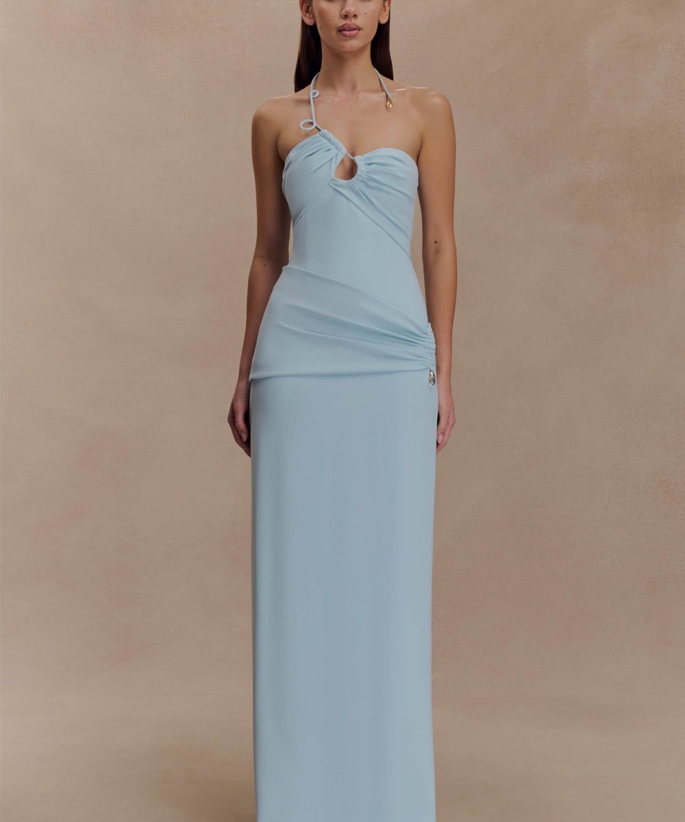 Lalia Teardrop Maxi Dress - Powder Blue