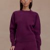 Braxton Cozy Knit Jumper - Plum
