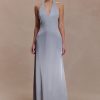 Maura Taffeta And Satin Maxi Dress - Cornflower Blue