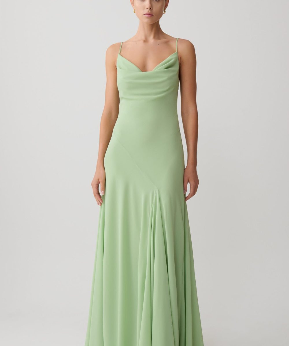 Aurelia Chiffon Maxi Dress - Sage