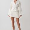 Elara Suiting Mini Skirt - Ivory