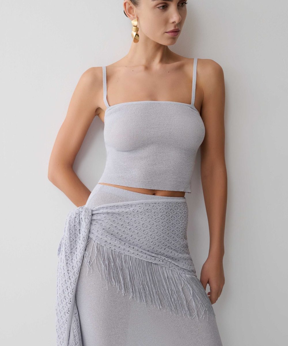 Jaytee Knit Top - Sky Blue