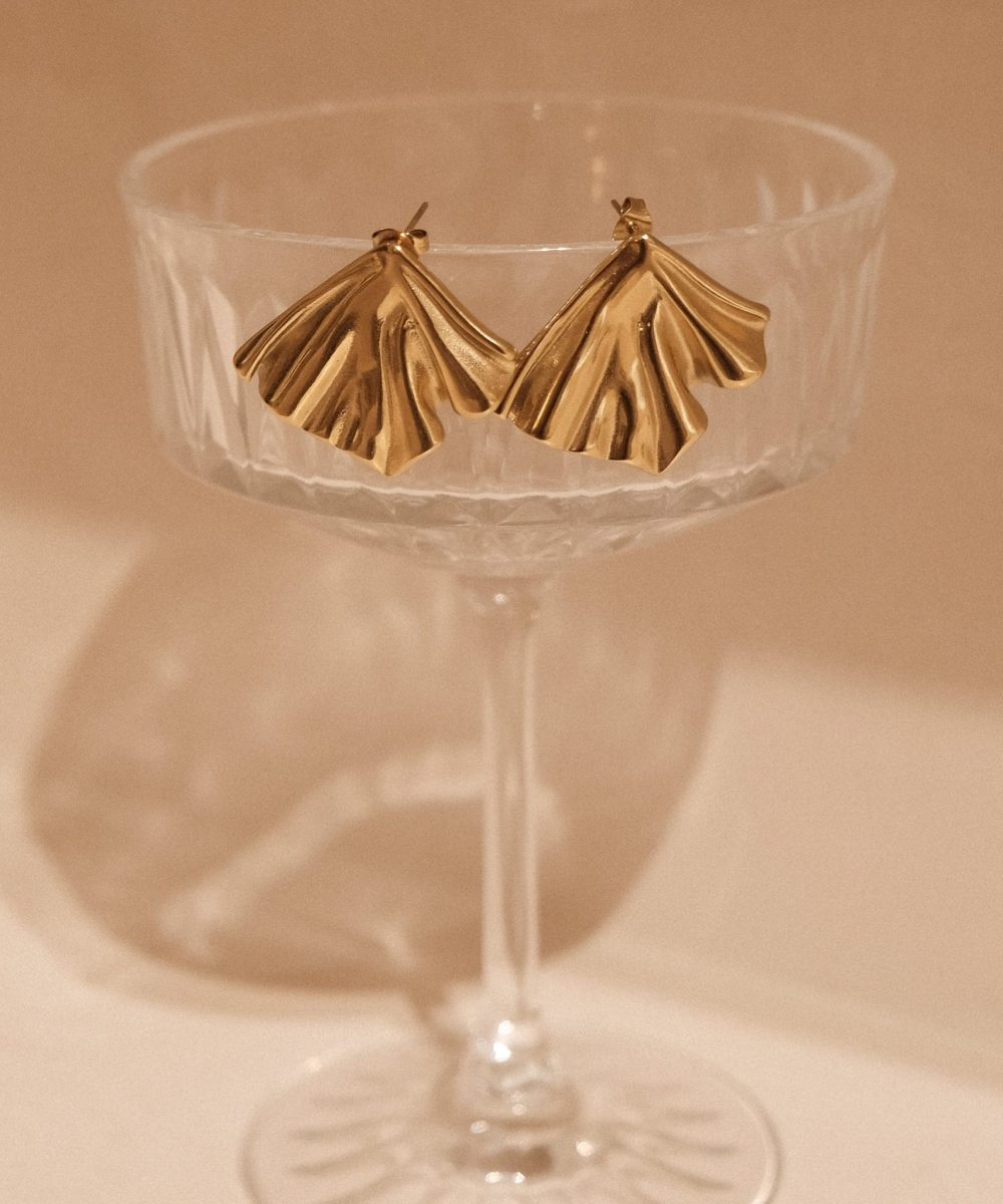 Willa Draped Earrings - Gold