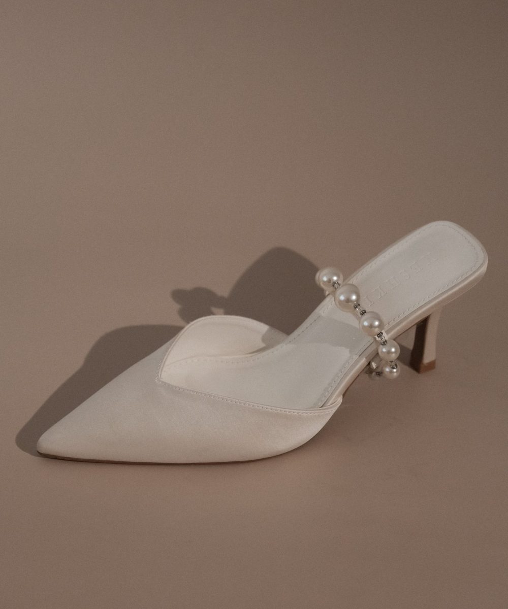Karla Pearl Mule - Ivory