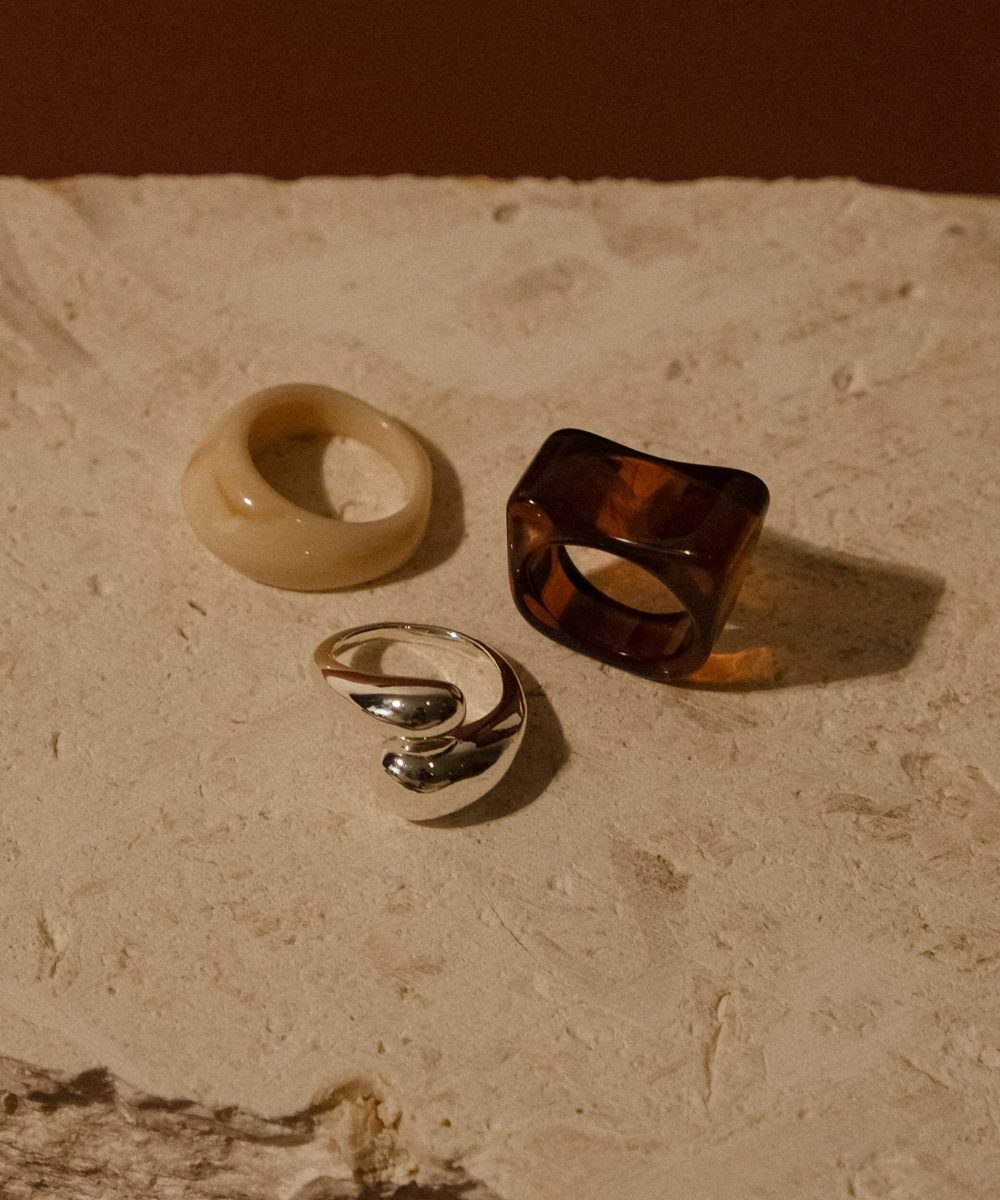Romeo 3 Stack Ring Set - Silver