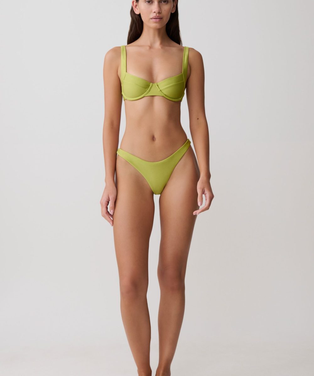 Clover Brazilian Bikini Bottom - Green